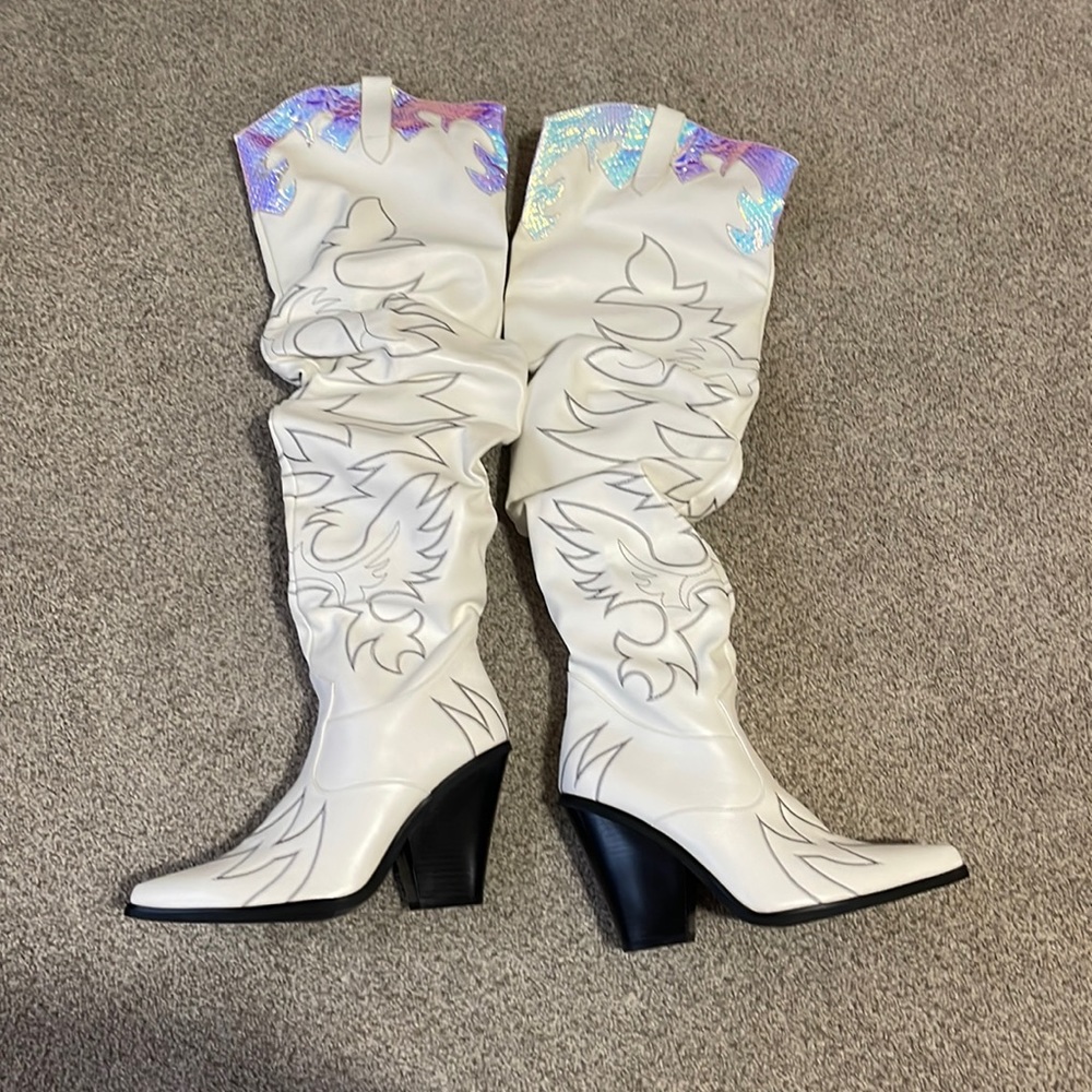 Thigh High Western Boots